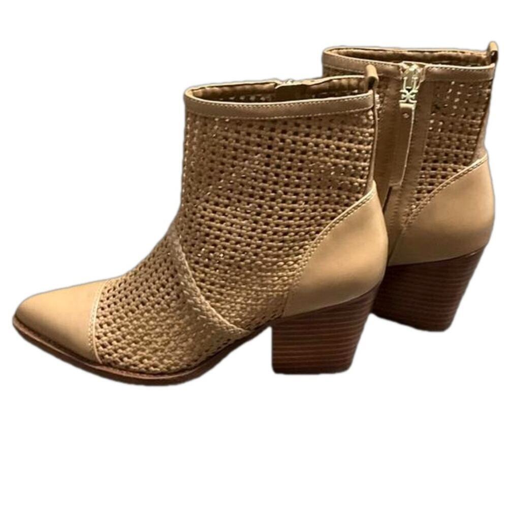 Sam Edelman Leather Chelsea Pointed Cut Out Western Fashion Boots Size 8 NEW